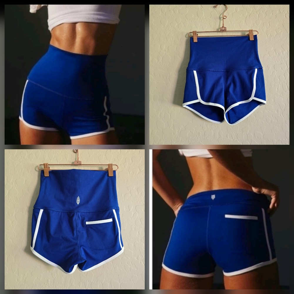 FP Movement by Free People Island Time Shorts Size XS Cheeky Fitted Blue